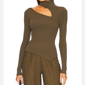 Cult Gaia Krislyn Knit Top in Advieh  size S